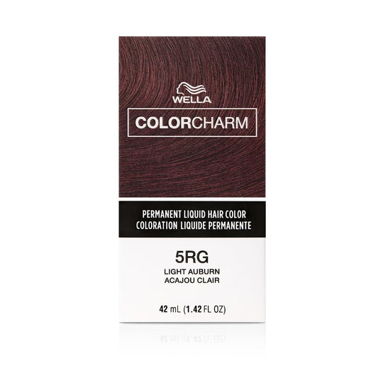 COLORCHARM Permanent Liquid Hair Color for Gray Coverage | 5RG Light Auburn | 1.42 Fl Oz | 42 ml - Packaging May Vary