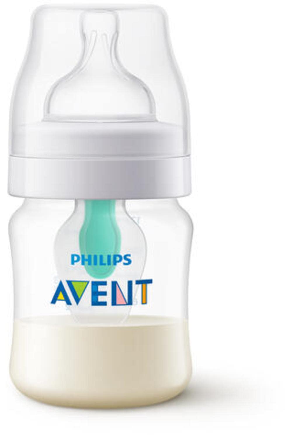 Philips Avent Anti-colic Baby Bottle with AirFree Vent, 4oz, 1 pack, SCY701/01
