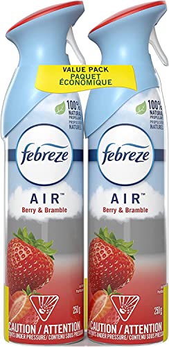 Febreze Air Freshener Spray, Odor Eliminator, Berry & Bramble, 2 Count