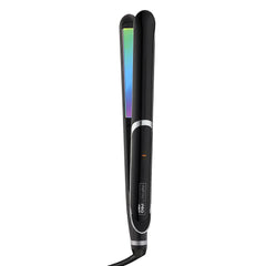 Infiniti Pro by Conair Titanium Flat Iron, Rainbow finish, 1-inch, Ultra High Heat 455 degree Fahrenheit, Less Frizz, More Shiny Hair, Fast and Consistent Heat, Straighten or Curl, travel hair straightener