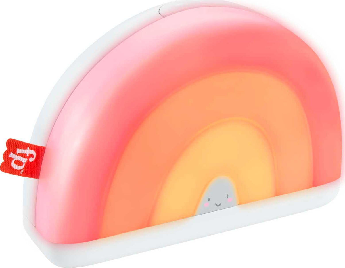 Fisher-Price Baby Toy Soothe & Glow Rainbow Sound Machine Soother with Music Lights & Timers for Newborns Ages 0+ Months