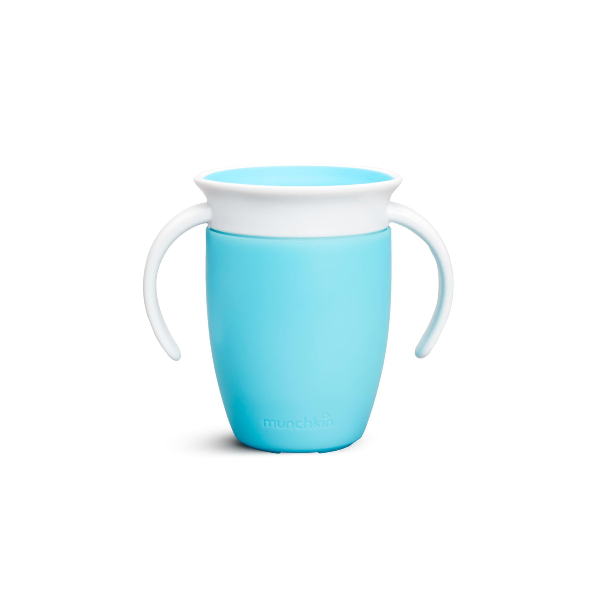Munchkin Miracle 360˚ Trainer Sippy Cup with Handles, Spill Proof, 7 Ounce, Blue, 1 Pack