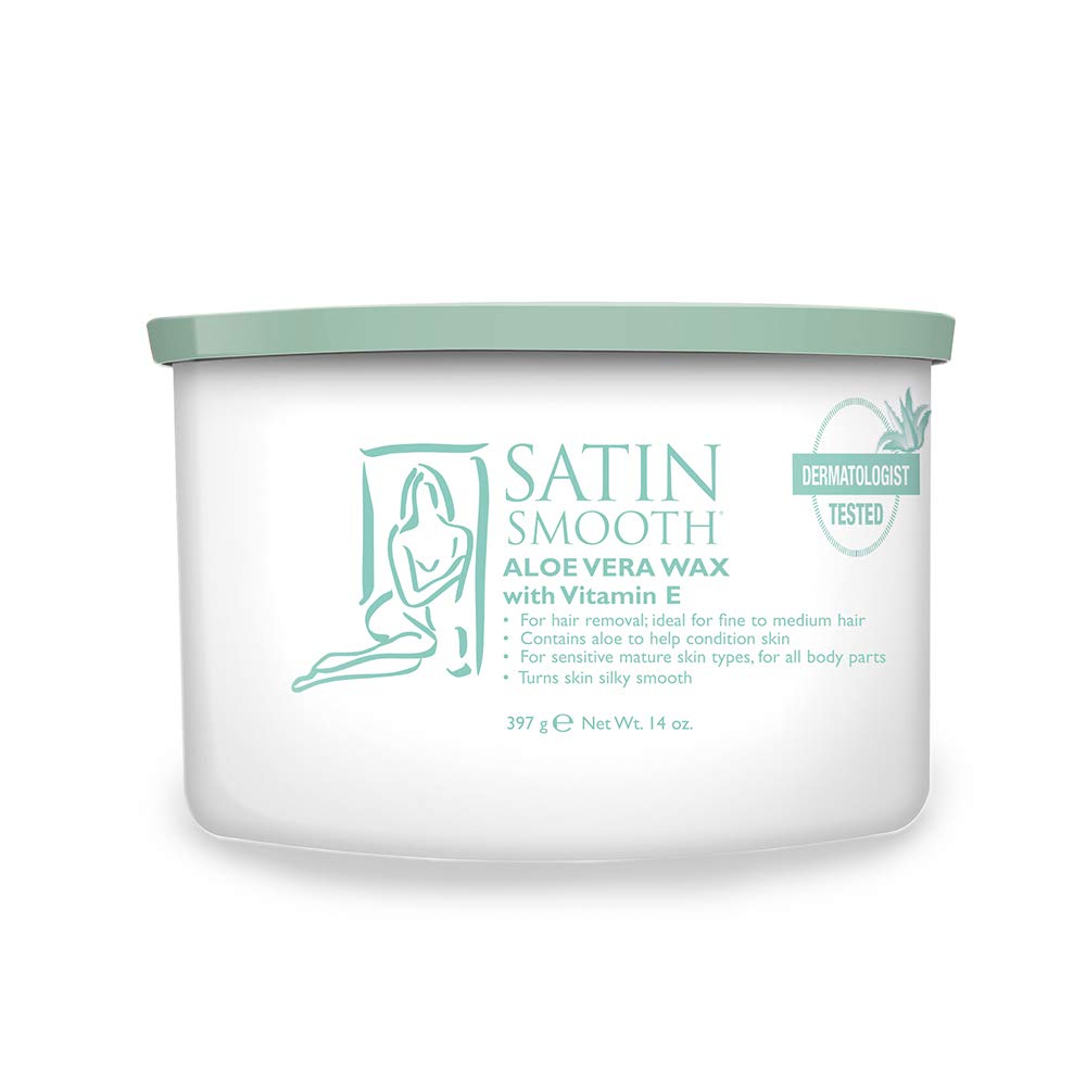 Satin Smooth Aloe Vera Pot Wax, 14 ounces