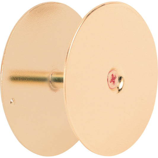 Prime-Line Products U 9516 Hole Cover Plate, 2-5/8-Inch, Brass Plated