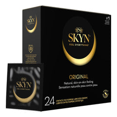 SKYN Original Condoms – 24 Count – Lubricated Latex-Free Condoms – Natural Feeling for Skin-to-Skin Sensation