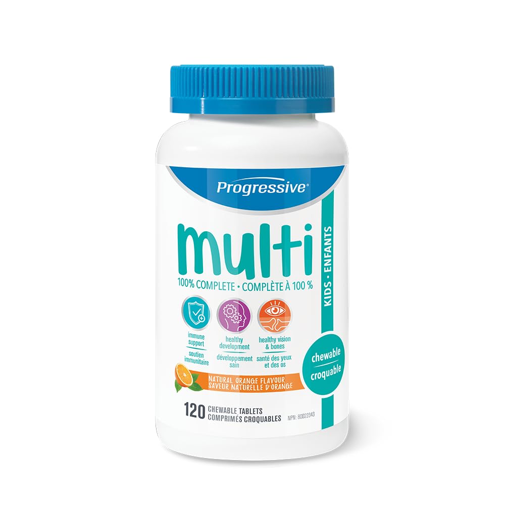 MultiVitamins for Kids - Orange flavour, 120 Chewable Tablets | Antioxidant source, Immune Suppot