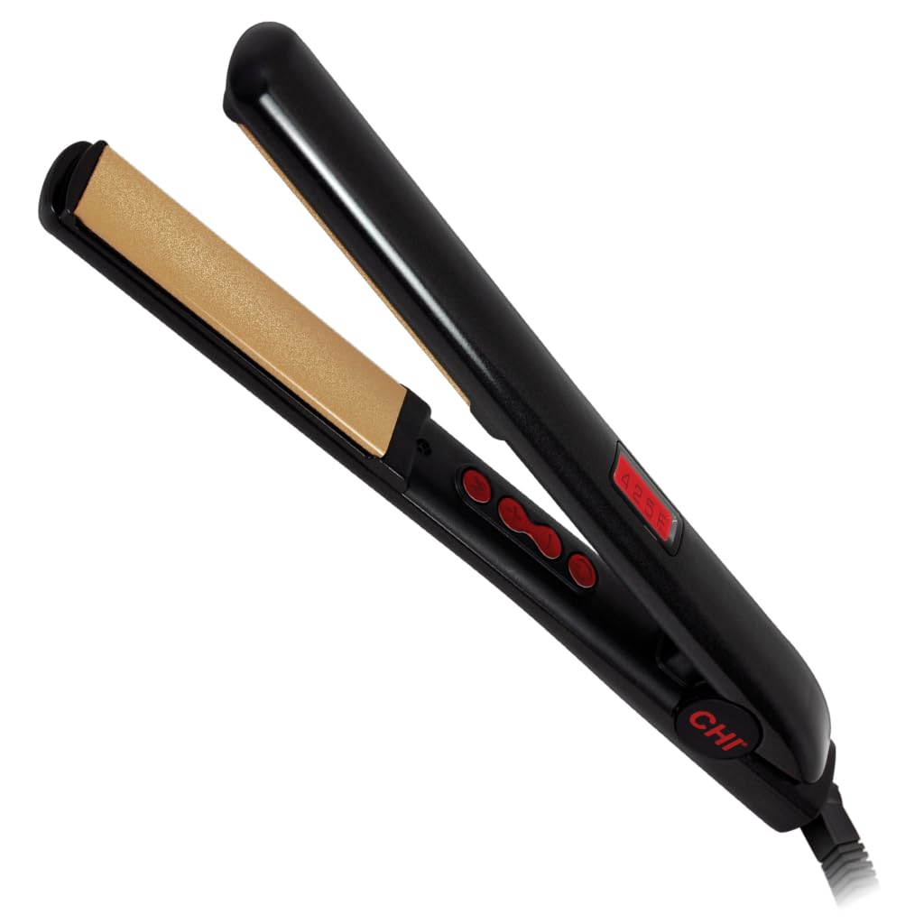 CHI G2 Digital Flat Iron, Straightening Hairstyling Iron for Smooth, Silky Hair, Titanium Infused Ceramic 1" Plates