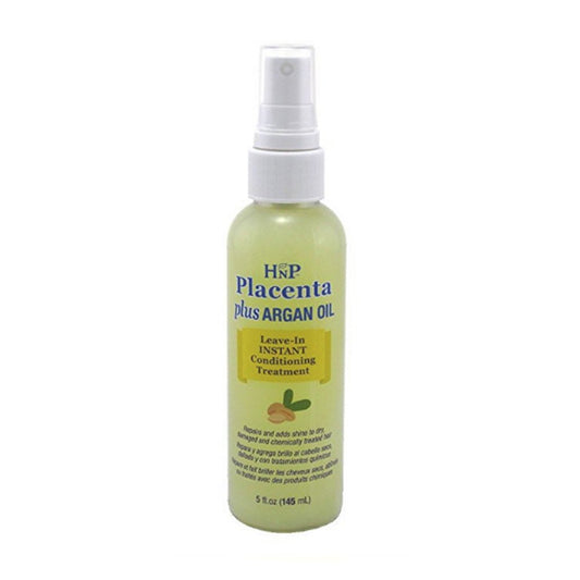 HASK Hnp Conditioner Leave-In Placenta Plus Argan Oil, 5 Oz, 0.31 lb