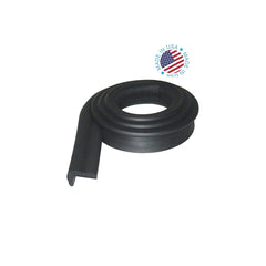 KidKusion Jumbo Edge Cushion | 6Ft | Black | Made in USA | Child Safety Edge Guard, Babyproof Furniture Bumper