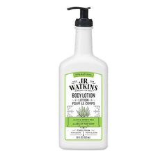 J.R. Watkins Aloe and Green Tea Daily Moisturizing Lotion, Body Cream in Pump Dispenser, Hydrating Skin Cream Made with Shea Butter, Cocoa Butter, Coconut Oil & Vitamin E, 532 Milliliters