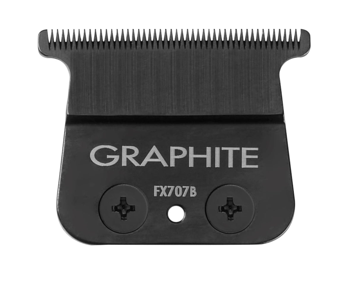 BaBylissPRO Barberology Fine Tooth Replacement Trimmer Blade, Black Graphite T Blade (FX707B)