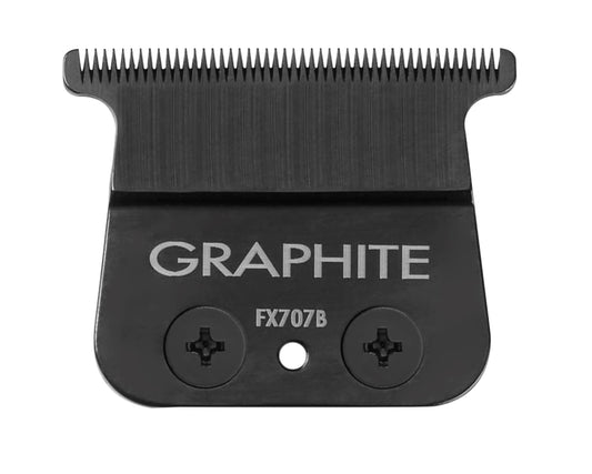 BaBylissPRO Barberology Fine Tooth Replacement Trimmer Blade, Black Graphite T Blade (FX707B)