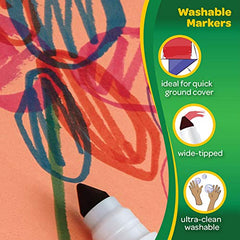 Crayola 10-Count Washable Ultra-Clean Broad Line Markers Tropical Arts & Crafts (58-7811)