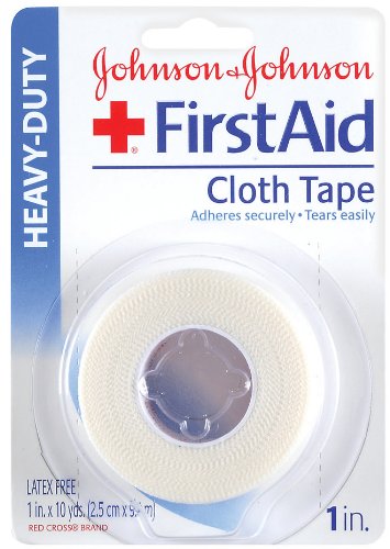 Johnson and Johnson Red Cross Cloth 1 Inch X 10 Yards 1-Count (Pack of 6)