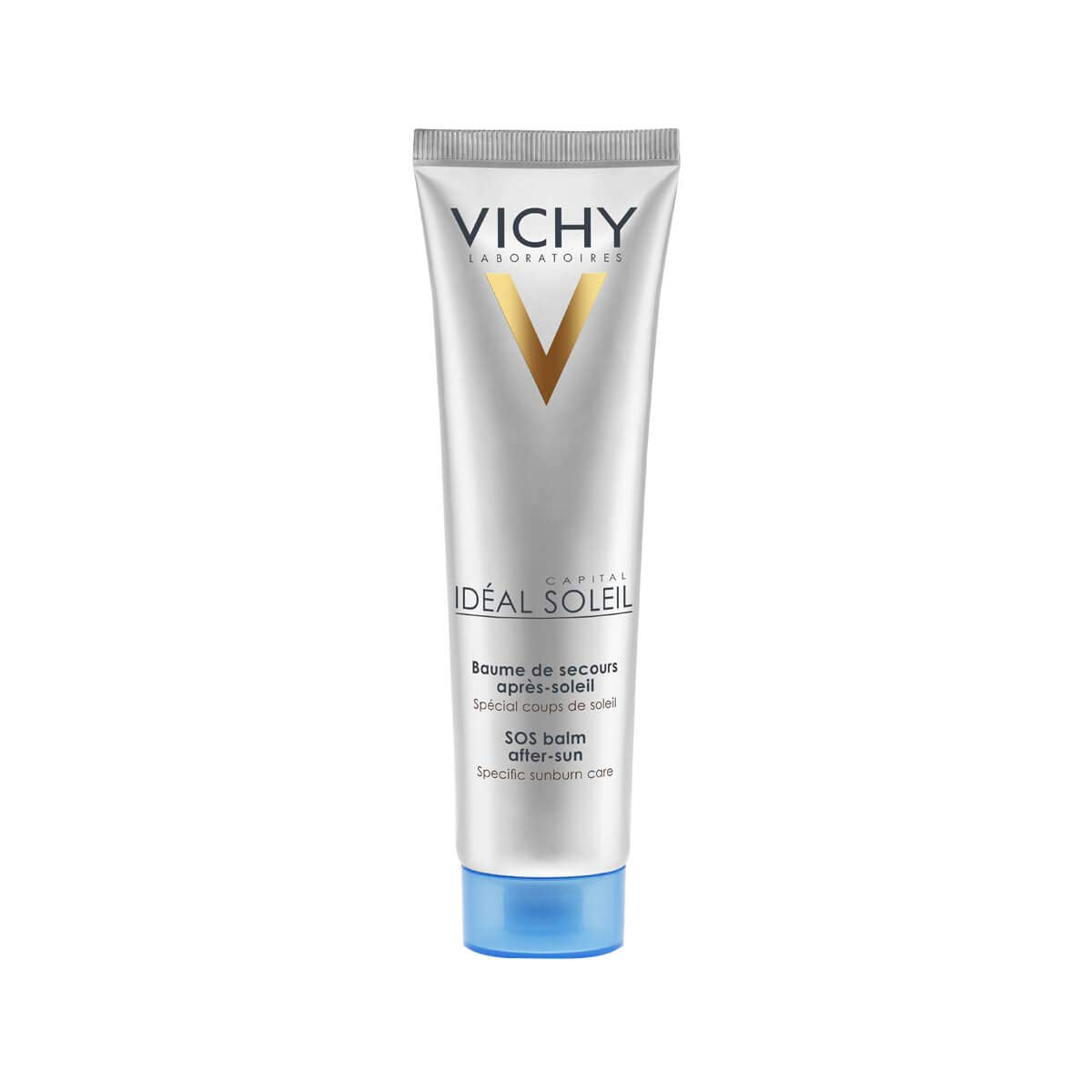 Vichy After Sun Body Moisturizer, Ideal Soleil After Sun SOS Balm for Sunburn Relief, Suitable for All Skin Types, Hydrating and Soothing, Hypoallergenic, 100mL