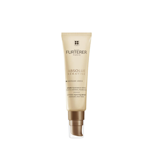 René Furterer - ABSOLUE KÉRATINE - Ultimate Repairing Serum - Damaged Ends, Damaged Hair, Silicone-Free, Vegan - 30ml.