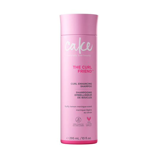 Cake Beauty Curl Shampoo, The Curl Friend– Moisturizing & Cleansing –Frizz & Humidity Protection – Aloe Leaf Juice, Sunflower Seed Oil & Argan Oil – For Curly Hair – 10 Fl Oz / 295 ml