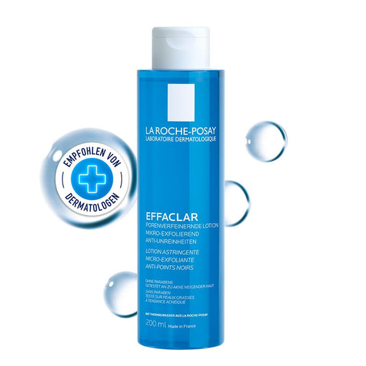 La Roche-Posay Face Toner Skincare, Effaclar Astringent For Oily Acne Prone Skin With Exfoliating Salicylic Acid And LHA, Reduces Look Of Pores, Dermatologist Recommended, 200Ml