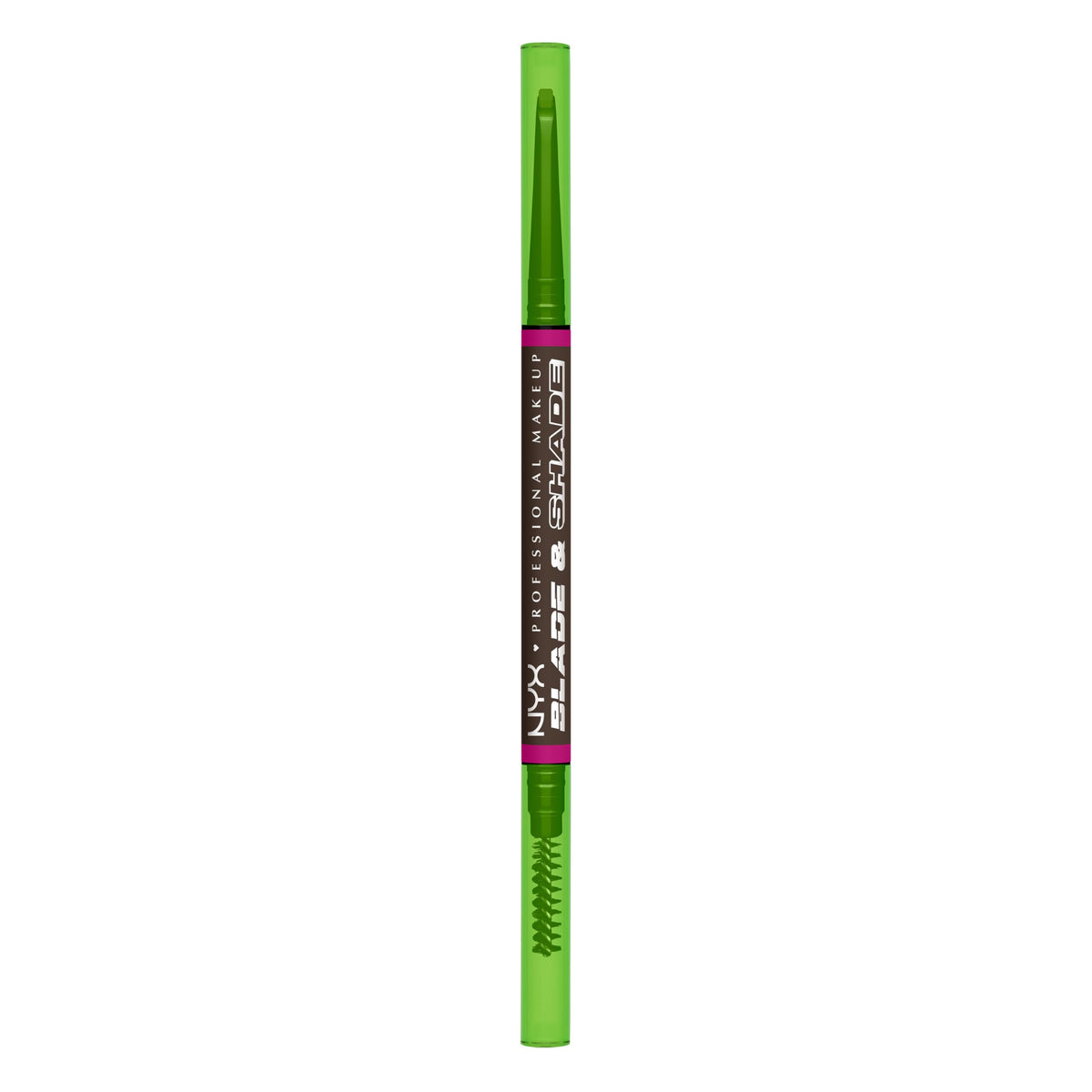 NYX Professional Makeup Blade & Shade, Dual Edged Brow Pencil, Up to 16HR wear, Smooth-glide pigment, Smudge & Transfer Resistant, Shade: Espresso
