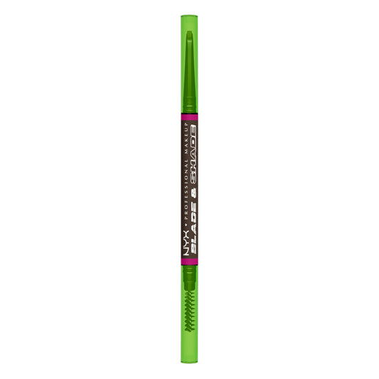 NYX Professional Makeup Blade & Shade, Dual Edged Brow Pencil, Up to 16HR wear, Smooth-glide pigment, Smudge & Transfer Resistant, Shade: Espresso