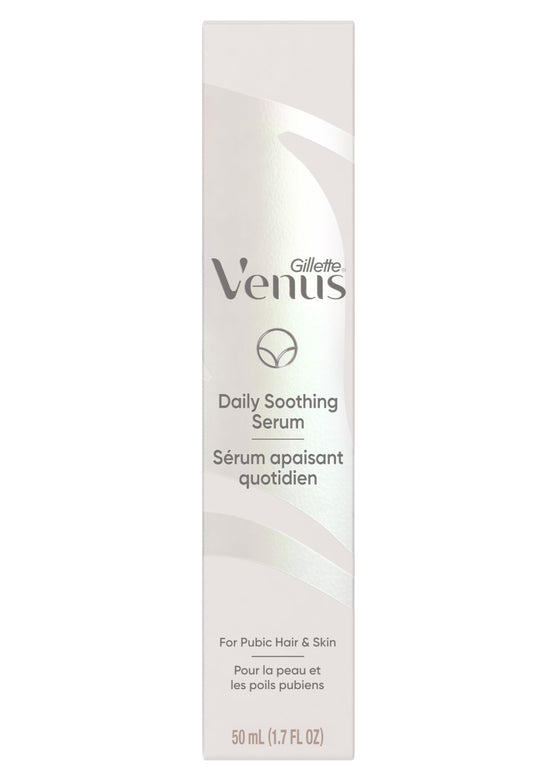 Gillette Venus for Bikini Pubic Hair and Skin, Daily Soothing Serum, After Shave to Reduce Ingrown Hair for Women’s Intimate Grooming, 50 mL