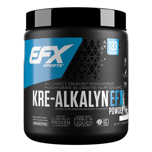 EFX Sports Kre-Alkalyn Powder 200g, PH-Correct Creatine Monohydrate | Multi-Patented Formula, Gain Strength, Build Muscle & Enhance Performance, Unflavored 200 gram, 133 Servings