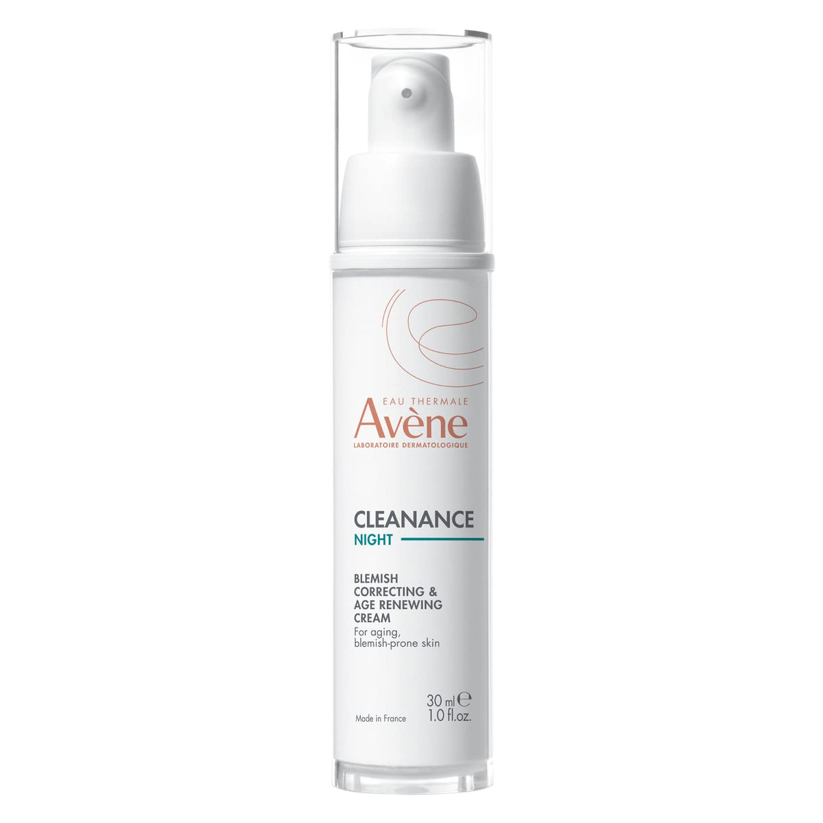 Eau Thermale Avène Cleanance WOMEN Smoothing Night Cream, for Adult Blemish Prone, wrinkles and fine lines, Retinaldehyde, Non-Comedogenic, 30 ml