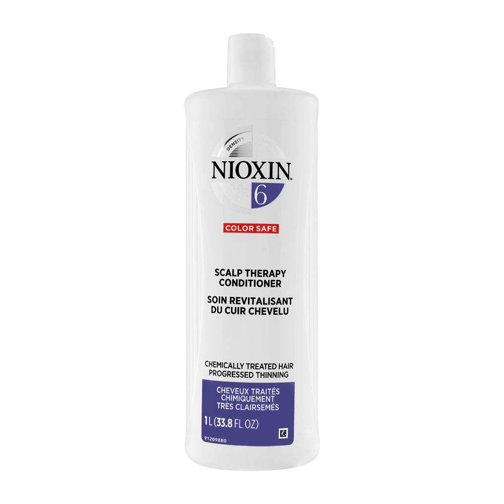 Nioxin System 6 Scalp Therapy Conditioner, For Bleached & Chemically Treated Hair with Progressed Thinning, 33.8 fl oz
