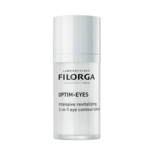 Filorga Optim-Eyes Intensive 3-in-1 Eye Contour Cream - Suitable For Senstive Eyes - With Peptides & Hyaluronic Acids - Fresh & Creamy Hydrating Texture - 15ml