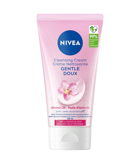 NIVEA Gentle Facial Cleansing Cream for Dry Skin, 150mL
