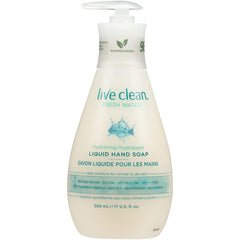 Live Clean Liquid Hand Soap, Hydrating Fresh Water, 500 mL