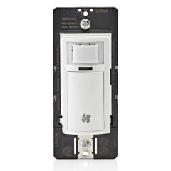 Leviton Humidity Sensor Switch for Bathroom Exhaust Fan, automate Ventilation, air Circulation, Moisture Control, ¼ HP, Single Pole, DHS05-1LW, White