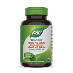Nature’s Way Magnesium Glycinate Plus – Supports Bone Health, Heart & Muscle Function – 110 mg Magnesium Bisglycinate & Malate – 120 Vegetarian Tablets
