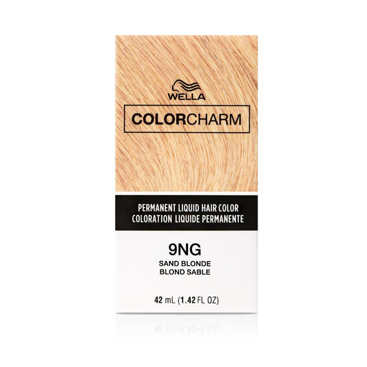 COLORCHARM Permanent Liquid Hair Color for Gray Coverage | 9NG Sand Blonde | 42 ml - Packaging May Vary