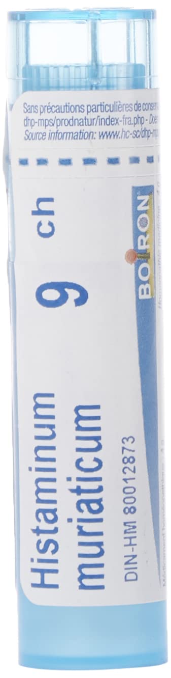 Boiron Histaminum muriaticum 9ch,Homeopathic medicine. Each tube contains 4 g (approximately 80 pellets)