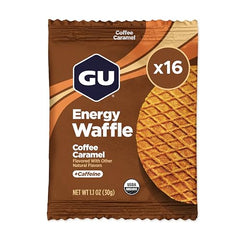 GU Energy Labs Stroopwafel Sports Nutrition Waffle, Caramel Coffee, 16-Count