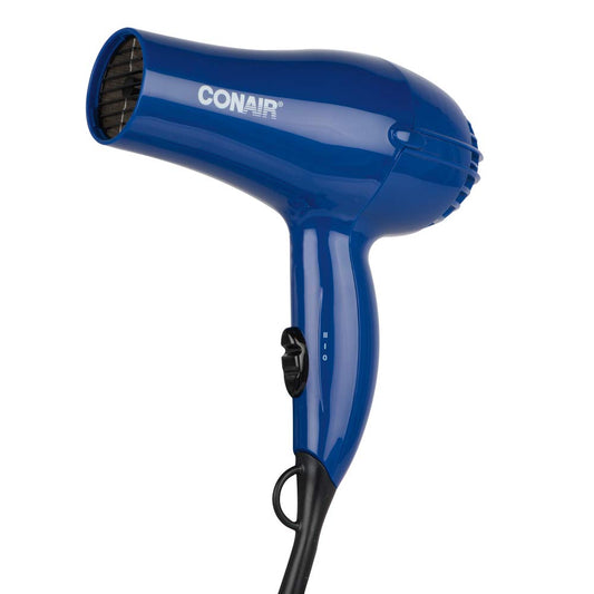 Conair 318RC Precise Styling 1875 Watt Mid Size Dryer, 2 heat / 2 speed, All Hair Types, Cool Shot Button, Includes Concentrator, Blue