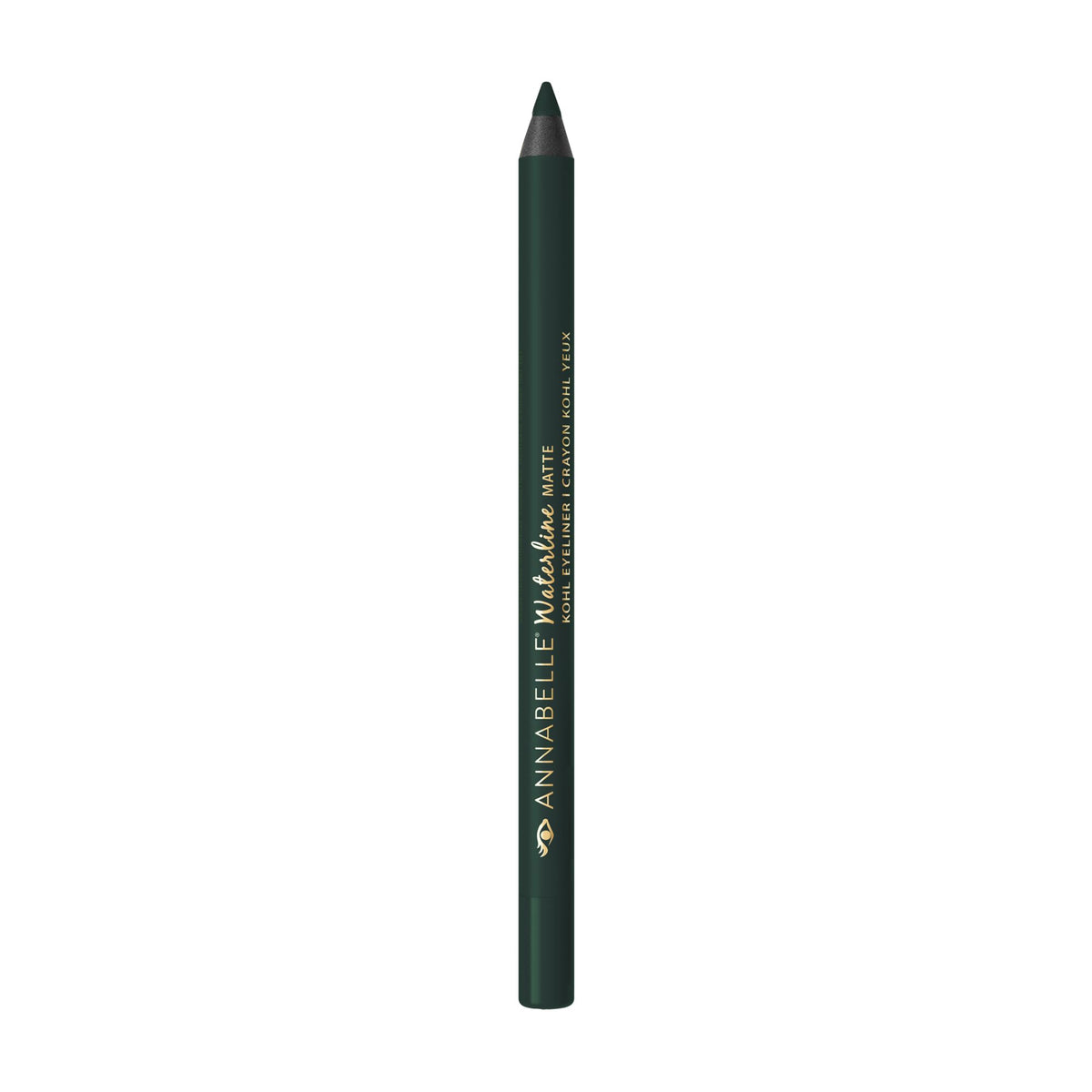 Annabelle Waterline Matte Kohl Eyeliner Pencil, Khaki, Intense Colours, Matte Finish, Easy-To-Apply, Long-Lasting 12h, Waterproof, Transferproof, Cruelty-Free, 1.2 g