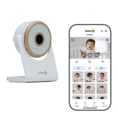 Safety 1St Connected 1080P WiFi Baby Monitor — Motion & Sound Notifications, Encrypted Hd Streaming from Anywhere, Advanced Night Vision, iOS and Android Compatible, Natural with White
