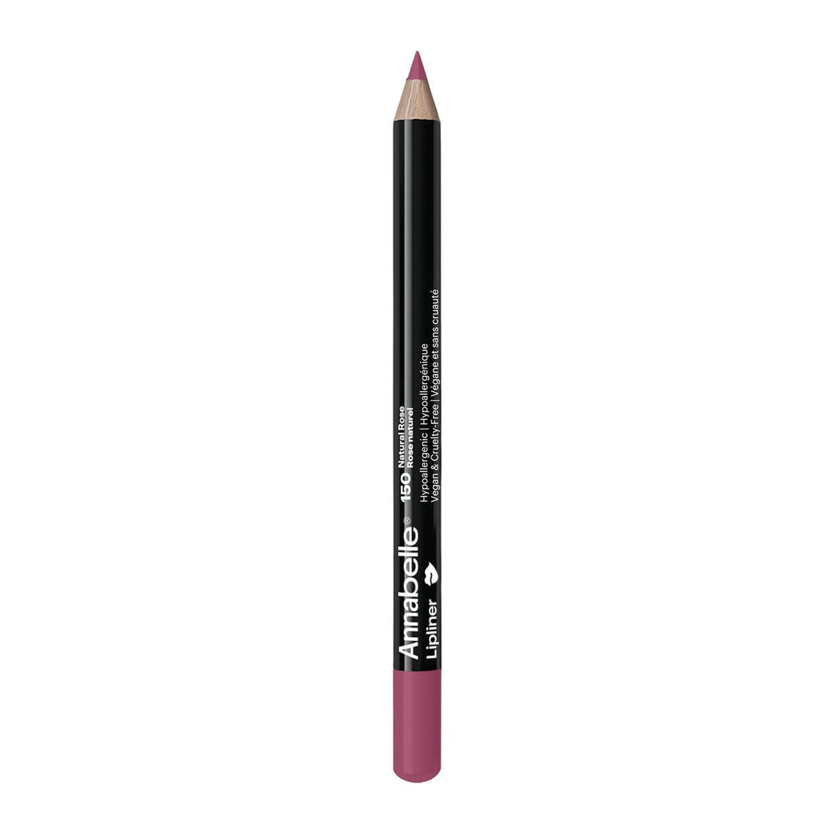 Annabelle Lipliner, 150 Natural Rose, Ultra-Precise, Smooth & Silky Texture, Natural Finish, Cruelty-Free, Hypoallergenic, 1.14 g