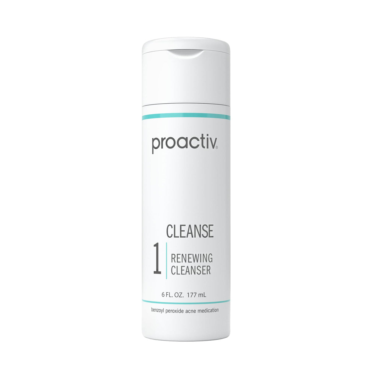 Proactiv Acne Cleanser - Benzoyl Peroxide Face Wash and Acne Treatment - Daily Facial Cleanser and Hyularonic Acid Moisturizer with Exfoliating Beads - 90 Day Supply, 6 Fl Oz