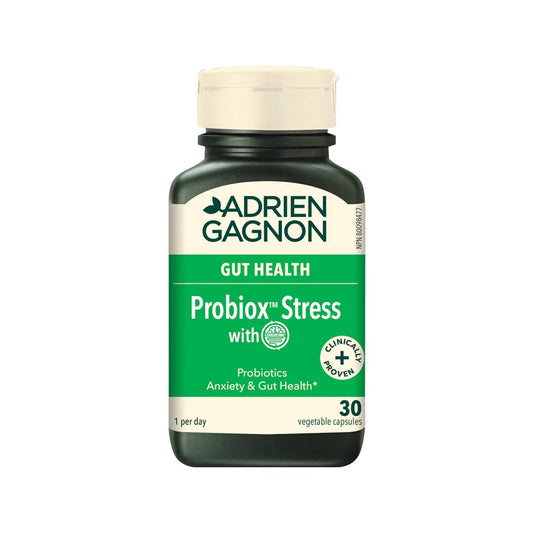 Adrien Gagnon - Probiox Anti Stress - Promotes Healthy Mood Balance; Helps to Reduce Gastrointestinal Discomfort Related to Stress - (30 veg caps)