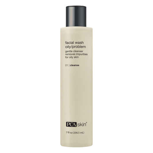 PCA SKIN Hydrating Face Wash For Oily & Acne Prone Skin - Oil-Free Daily Foaming Moisturizing Facial Cleanser With Lactic Acid & Glycerin, Removes Makeup, Oil & Dirt (7 fl oz)