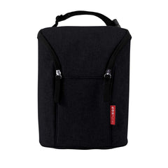 Skip Hop Insulated Breastmilk Cooler And Double Baby Bottle Bag, Black