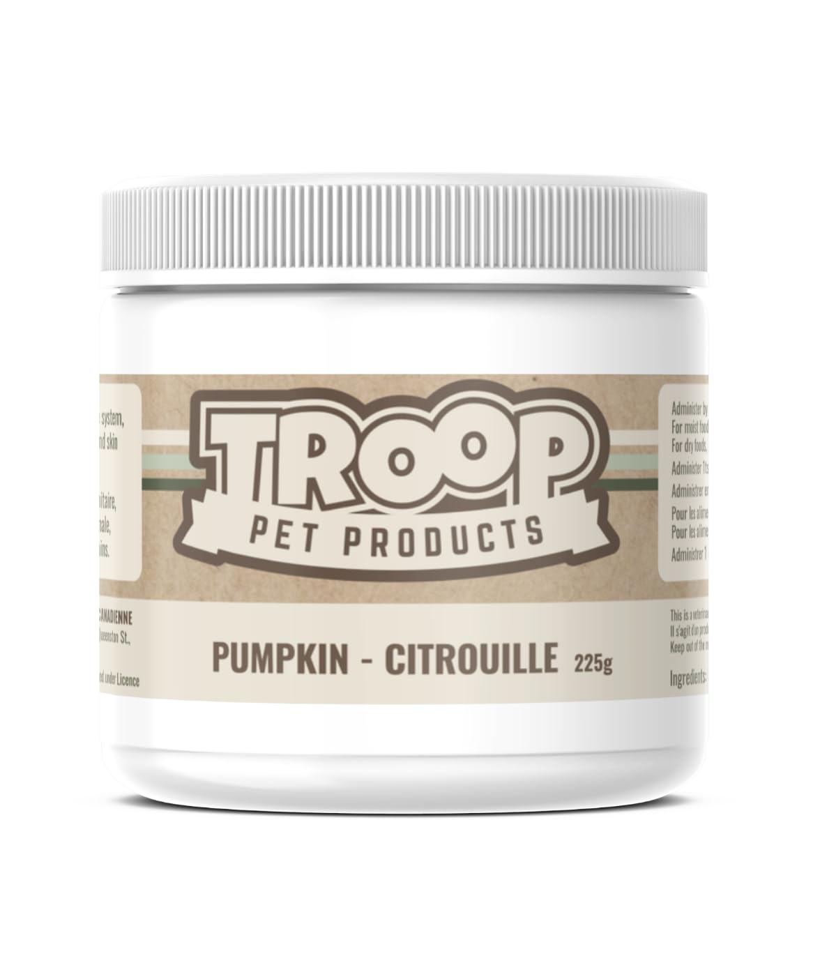 Troop Pet Products Pumpkin Powder, 225 gram (Pack of 1) - Packaging May Vary