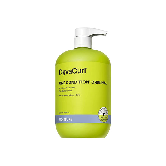 DevaCurl One Condition Original Rich Cream Curl Conditioner, Curly Hair Detangler, Anti Frizz Hair Product, Hair Moisturizer, For Medium Waves, Curls and Coils