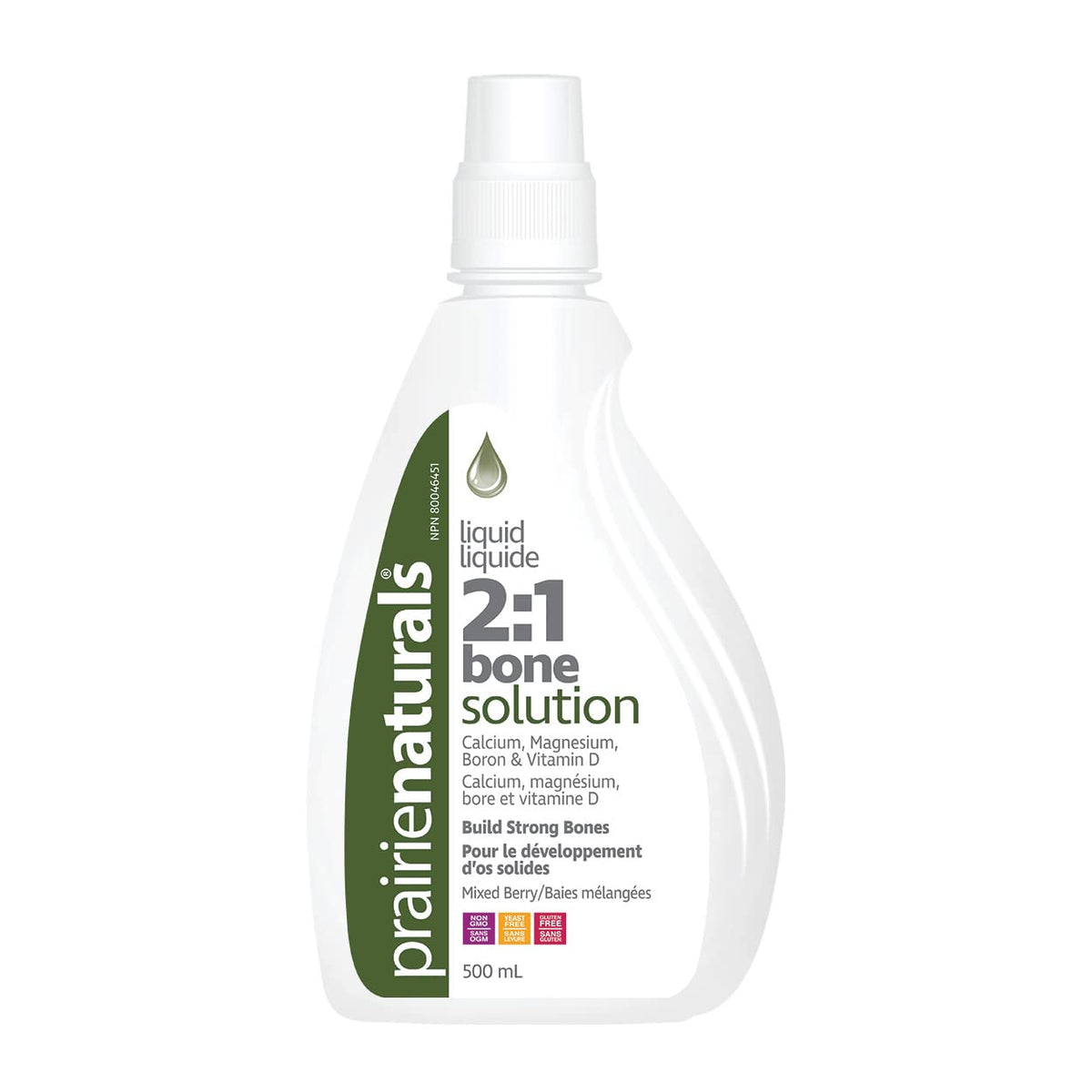 Prairie Naturals Liquid ionic bone solution 2:1 500 Milliliter