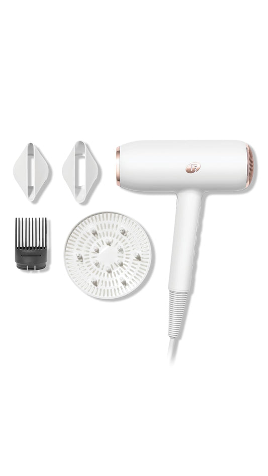 T3 Featherweight StyleMax Professional Ionic Hair Dryer with Custom Heat Automation & 4 Attachments,Fast Drying,Lightweight with 5 Heat & 3 Speed Settings,2 Concentrators,Diffuser & Smoothing Comb