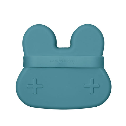 We Might Be Tiny Silicone Bunny snackie Blue Dusk