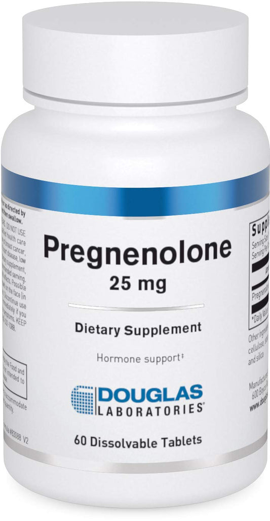 Douglas Laboratories Pregnenolone (25 mg) - For Pancreas, Cortisol & Liver Support* - Pregnenolone Supplement - Non-GMO - 60 Tablets